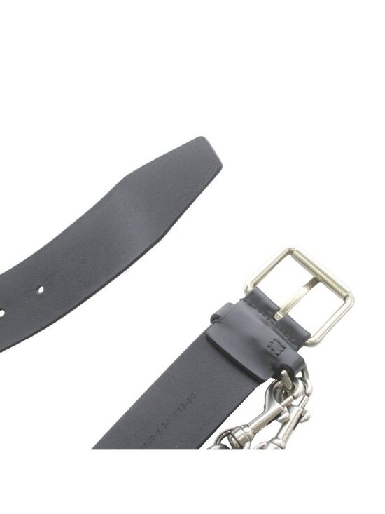 Balenciaga Belt Eyelet Chain Leather Black